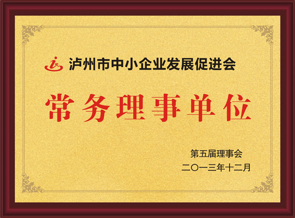 瀘州市中小企業(yè)發(fā)展促進會常務(wù)理事單位